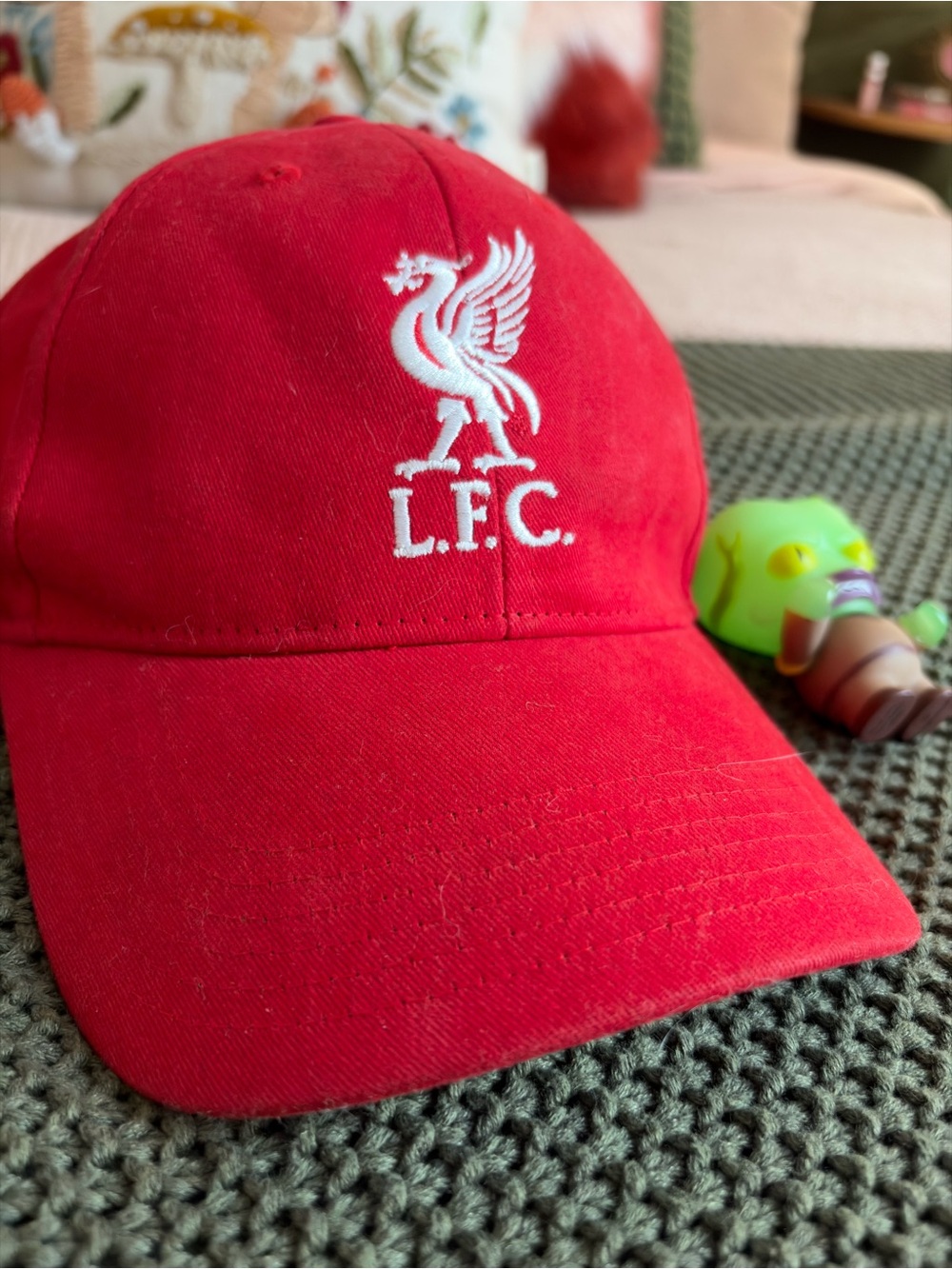 LFC Red and Black Embroidered Crest Baseball Cap